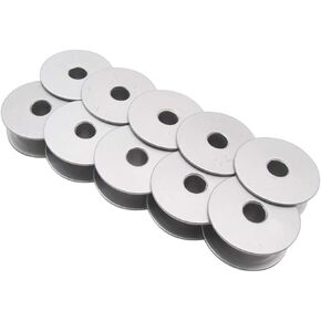 CKPSMS Brand - #18034A Aluminum M Larger BOBBINS Compatible with/Replacement for Brother Brand JUKI Brand PFAFF Brand CONSEW Brand YAMATA Brand (10PCS)