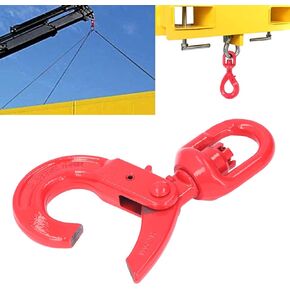 YWBL-WH Swivel Hooks Heavy Duty Self Lock Rigging Swivel Hook G80 Crane Hook Steel Safety Rotating Hooks for Ships Automobiles