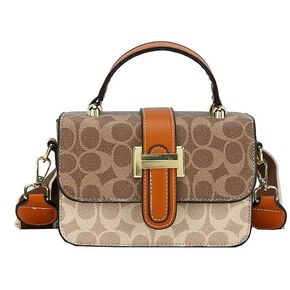 Women's Handbags Satchel Tote Bag Small Crossbody Bag PU Leather Shoulder Bag with Top Handle Gold Clasp in Saudi Arabia
