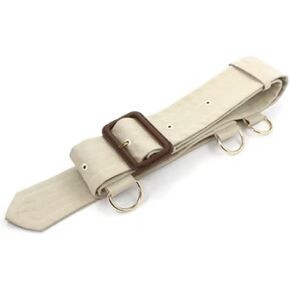 Women Trench Coat Belt Replacement With Buckle Metal D Ring Decoration Wide Waistband Belt