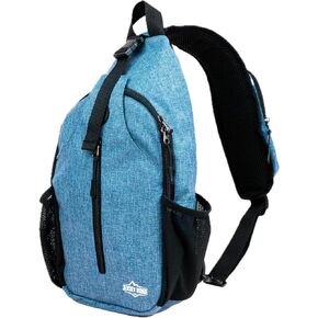 Crossbody Sling Bag – Anti-Theft Carryall Daypack Backpack with Adjustable Chest Strap for Travel or Hiking
