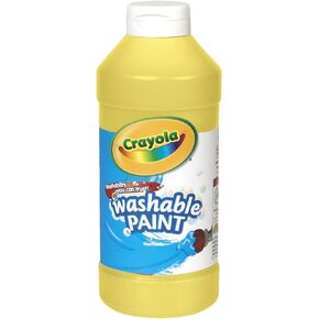 Crayola Yellow Washable Paint, Kids Painting Supplies, Paint Bottle, 16oz (54-2016-034), Pint
