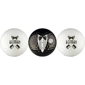 Best Man Wedding Variety Golf Ball Gift Set