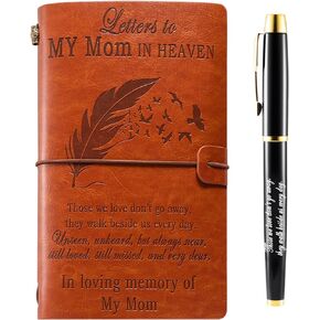 Memorial Gifts for Loss of Father, In Memory of Loved One Gifts Refillable Leather Journal, Grief Gifts Sympathy Gifts for Loss of Dad, Bereavement Gifts for Loss of Father, Letters to My Dad in
