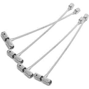 Tiziri 4PCS 8'' Valve Stem Installation Fishing Tire Repair Tools Puller Car Plug Core Remover