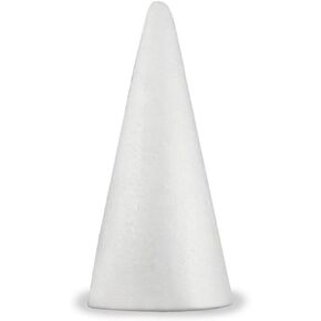 Foam Cone - 9.5 x 3.5 Inches - for Floral Arrangements, Centerpieces, and More