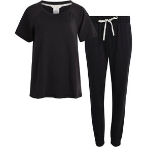 Lucky Brand Women's Pajama Set - 2 Piece Sleep Shirt and Lounge Jogger Pants with Pockets - Sleepwear Set for Women (S-XL)
