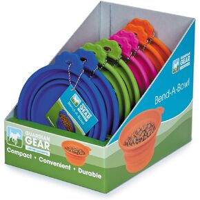 Guardian Gear Bend-a-Bowl Display of Dog Bowls (8 Pack), Small