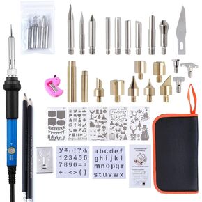 Wood Burning Kit 42Pcs Power Switch and Adjustable Temperature with Wood Burner Pen 392~842°F for Adults Wood Burning Tool for Pyrography Leather