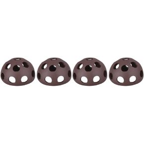 4pcs Ceramic Cave Decor Shrimp for Hemisphere Underwater Decoration Breeding Aquarium Nest Tank Spots Fish Decorations Habitat Shelter Rock House Porous Hiding Ornament Shelter