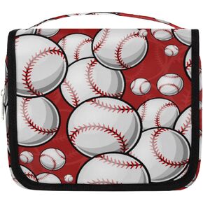 Ethnic Aztec Toiletry Bag for Women Men with Hanging Hook Cow Animal Travel Cosmetic Bag Makeup Case Shaving Bag Organizer Pouch Bathroom Shower Toiletries Accessories