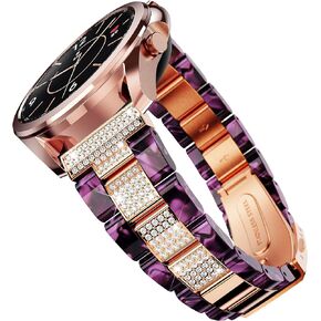 GELISHI Compatible with Galaxy Watch 6/5 Band 44mm 40mm/6 Classic Band 43mm 47mm Women 20mm Quick Release Band for Galaxy Watch 4 Band Classic 42mm 46mm/Watch 5 Pro 45mm, Rainbow