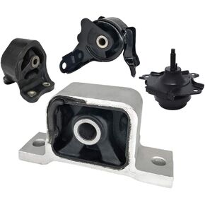 Engine Motor & Transmission Mount Kit 4pcs Compatible with Fits 2002 2003 2004 2005 2006 Honda CRV 2.4L A4504 A4506 A6596 A6597 50810-S7D-003 50805-S9A-983 50821-S9A-023 50840-S7C-980