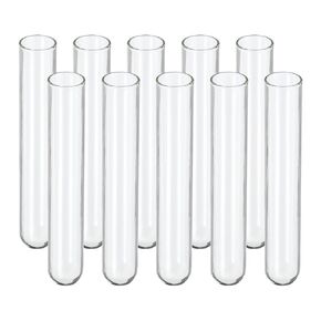 PATIKIL 5ml Test Tubes, 200pcs 2.95x0.47in Glass Clear Round Bottom Test Tube Containers for Bead Party Candy Bath Salt Storage Scientific Experiment Plant Propagation