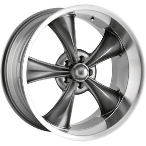 Ridler Style 695 695 Grey Wheel with Machined Lip (18x8"/5x127mm)
