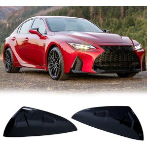 Mirror Caps Covers Compatible with 2021 2022 2023 LEXUS IS300 IS350 IS500 Side Door Rearview Mirror Cap Trim Accessories (Carbon Fiber Style)