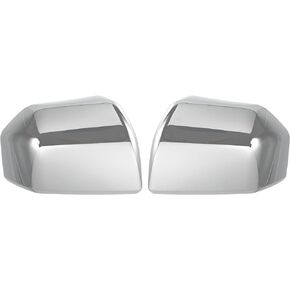 ACROPIX Car Exterior Top Half Mirror Cover Caps Overlay Fit for Ford F150 F-150 Pickup Truck- Pack of 2 Chrome Plated