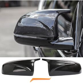 Side Mirror Cover Caps Compatible with 2014-2018 X3 F25 X4 F26 X5 F15 X6 F16 Glossy Black