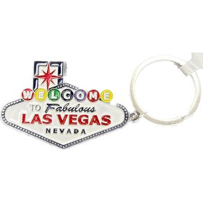 Las Vegas Sign Rainbow Keychain