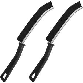 2pcs Hard Bristle Crevice Cleaning Brush,Skinny Cleaning Brush for Crevices,Gap Brush,Grout Cleaner Brush,Tile Cleaning Brush,Crevice Cleaning Tool for Narrow Corner,Kitchen Window Bathroom