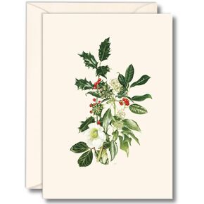 Earth Sky + Water - Hellebore & Holly Notecard Set - 8 Blank Cards with Envelopes