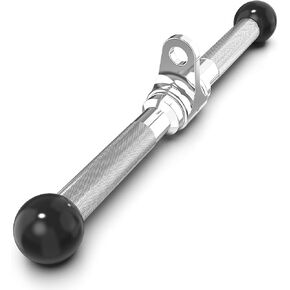 مرفق كابل Synergee Straight Bar. مرفق عالمي لآلات الكابلات. اسحب لأسفل/اضغط على ملحق الشريط لأسفل. المقاسات المتوفرة 12 و 14 و 18 و 20 بوصة. قبضة مطاطية اختيارية.