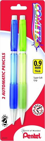 Pentel Comets Automatic Pencil, 0.9mm, Assorted Barrels, 5 Pack (AX119BP5M) in Saudi Arabia