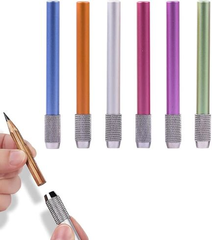 20 Pcs Colorful Pencil Extenders Pencil Lengtheners for Short Pencils, 4 Inches in Kuwait