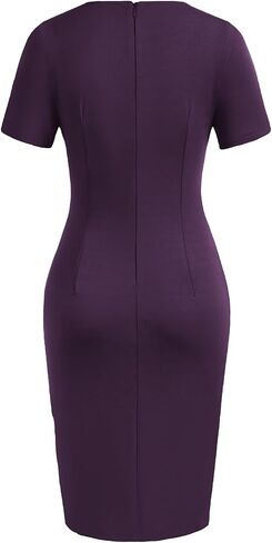 GRACE KARIN Women's Wear to Work Dresses Vintage Ruched Bodycon Ruffle Church Dresses Midi Pencil Dress in Saudi Arabia