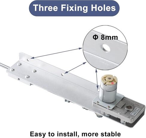 DIY الترددية المحرك الخطي المحرك DC 24V السكتة الدماغية قابل للتعديل 1.18 "-6"، سرعة قابلة للتغيير 25-120 دورة في الدقيقة، مع محول الطاقة وحدة تحكم عن بعد حامل موصل نهاية عدة (24V150mm120rpm) in Kuwait