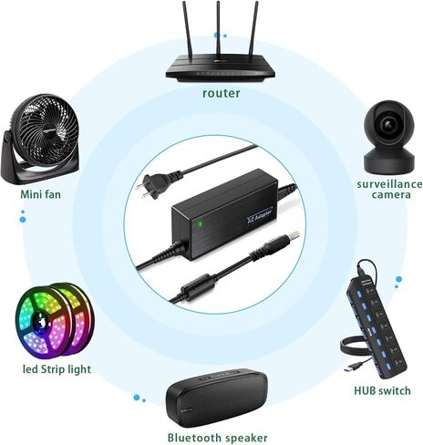 24V 2.5A AC Adapter Power Supply,100~240V AC to DC 24 Volt 1A 1.5A 2A 2500 mAh Converter Transformer for 5050 3528 LED Strip Light 3D Printer LED Driver CCTV Security System LCD Monitor in Kuwait