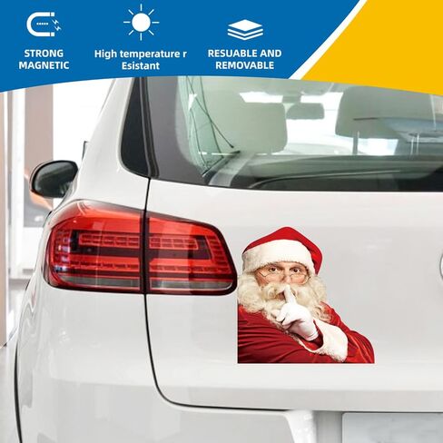 ملصق مغناطيسي للسيارة سانتا عيد الميلاد، ملصق مغناطيسي عالي التحمل للسيارات والشاحنات وسيارات الدفع الرباعي in Kuwait