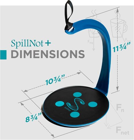 SpillNot+ - The SpillNot Portable Handheld Beverage Carrier, Nonspill Drink Tray, Innovative, Easy to Use - Black in Saudi Arabia