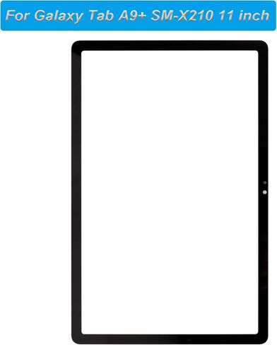 زجاج أمامي (بدون شاشة LCD) متوافق مع سامسونج جالاكسي تاب A9+ SM-X210 SM-X215 مقاس 11 بوصة مع الأدوات in Saudi Arabia