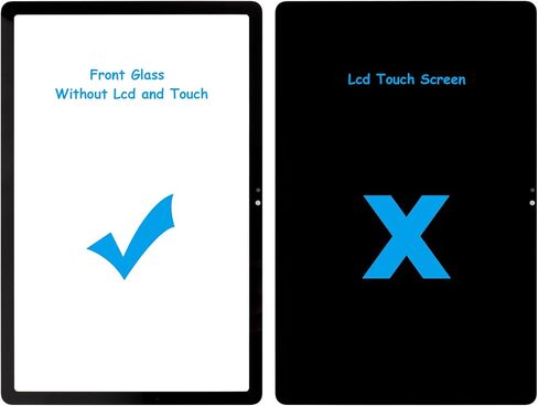 زجاج أمامي (بدون شاشة LCD) متوافق مع سامسونج جالاكسي تاب A9+ SM-X210 SM-X215 مقاس 11 بوصة مع الأدوات in Saudi Arabia