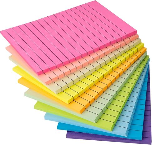 12 Pads Large Sticky Notes Yellow,3 x 5'' Self-Stick Notes Pads Recyclable,100 Sheets/Pad Super Sticking Power 76x127mm,1200 Sheets Clean Removal Sticky Notes Easy to Post for Note Taking,to Do Lists in Saudi Arabia