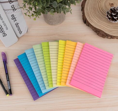 12 Pads Large Sticky Notes Yellow,3 x 5'' Self-Stick Notes Pads Recyclable,100 Sheets/Pad Super Sticking Power 76x127mm,1200 Sheets Clean Removal Sticky Notes Easy to Post for Note Taking,to Do Lists in Saudi Arabia