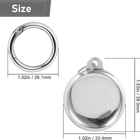 Airtags Case Anti-Scratch Protective Skin Compatible with AirTag Tracker Finder Keychain (Plating Color) in Saudi Arabia