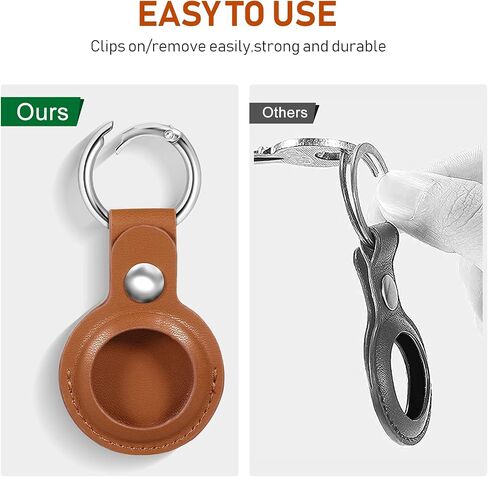 Airtags Case Anti-Scratch Protective Skin Compatible with AirTag Tracker Finder Keychain (Plating Color) in Saudi Arabia