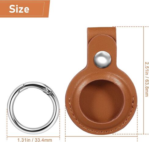 Airtags Case Anti-Scratch Protective Skin Compatible with AirTag Tracker Finder Keychain (Plating Color) in Saudi Arabia