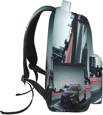 Backpack for Boys Girls Kids, Police Car Backpack Travel School Bag Bookbag Schoolbag Daypack for Men Teens Children in Saudi Arabia