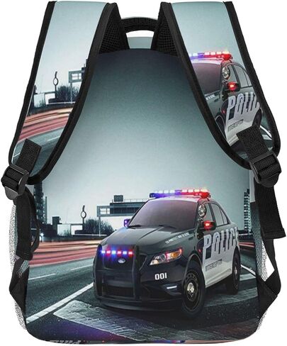 Backpack for Boys Girls Kids, Police Car Backpack Travel School Bag Bookbag Schoolbag Daypack for Men Teens Children in Saudi Arabia