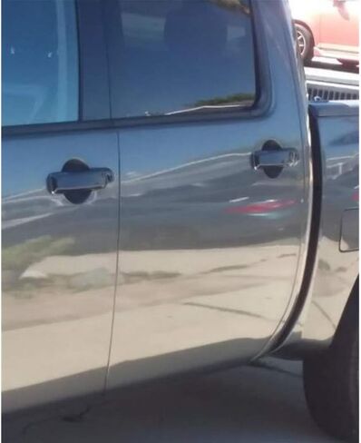 أغطية غطاء مقبض الباب باللون الأسود اللامع لـ 2004-2015 Nissan Titan CrewCab / 2005-2015 Armada in Kuwait