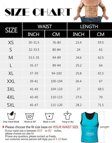 NonEcho Men Neoprene Waist Trainer Sauna Vest Gym Hot Sweat Tank Top Workout Shirt Shapewear Body Shaper No Zipper in Saudi Arabia