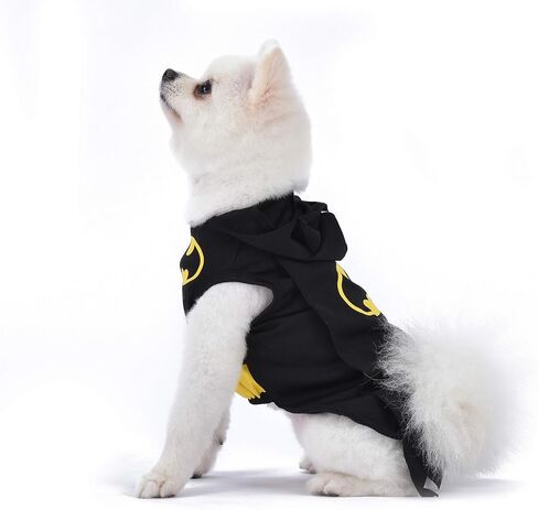 DC Comics for Pets Batman Dog Costume | Hooded Superhero Costume for Dogs | Dog Halloween Costume in Size Large for Large Dogs and Large Size Dog Breeds | See Sizing Chart in Saudi Arabia