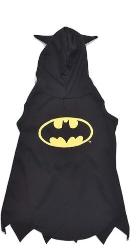 DC Comics for Pets Batman Dog Costume | Hooded Superhero Costume for Dogs | Dog Halloween Costume in Size Large for Large Dogs and Large Size Dog Breeds | See Sizing Chart in Saudi Arabia