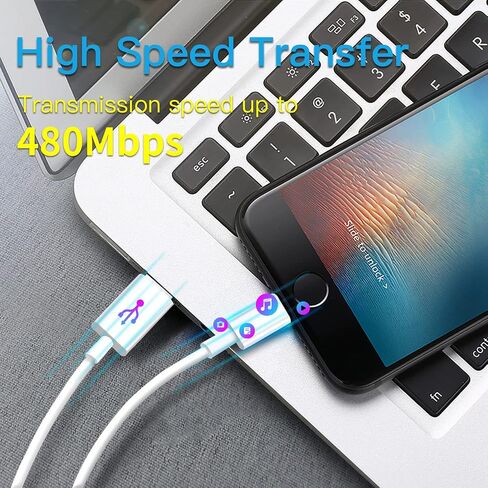 كابل USB C إلى Lightning [معتمد من MFi] 3 حزم كابل شاحن سريع iPhone 3FT توصيل الطاقة من النوع C سلك شحن متوافق مع iPhone 14 13 13 Pro Max 12 12 Pro Max 11 XS XR X 8 iPad، أبيض in Kuwait