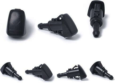 فوهة الزجاج الأمامي من Exerock 5113049AA، مجموعة رذاذ ممسحة للزجاج الأمامي بفتحة واحدة متوافقة مع PT Cruiser Dodge Avenger Journey Jeep Compass 5113049AA in Kuwait