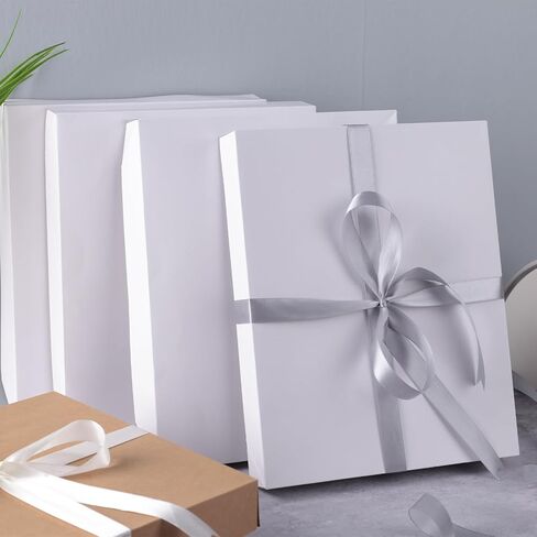 JOHOUSE 5PCS Gift Boxes with Lids, Gift Box Bulk Brown Shirt Boxes for Gifts 11.8 x 9.5 x 1.6 Inches in Saudi Arabia