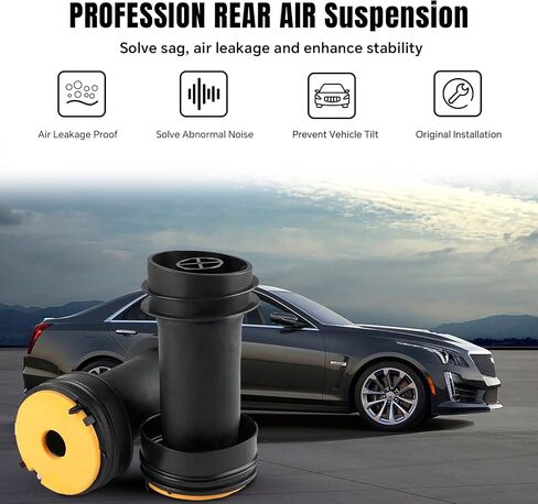 ممتص كيس التعليق الهوائي الخلفي متوافق مع 2013-2019 كاديلاك XTS 3.6 V6، استبدل 22778104، 22907781، 23116448، 23126011 يسارًا ويمينًا in Saudi Arabia